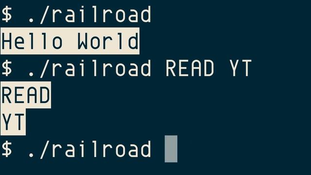 railroad, rolling character/text effect, from ncurses-examples смотреть онлайн