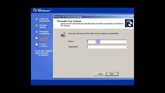 Instalando Windows XP SP3 en CLIENTXP01 смотреть онлайн