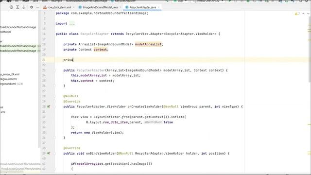 Implement RecyclerView with Images & Audios Android Studio || Part 1 смотреть онлайн
