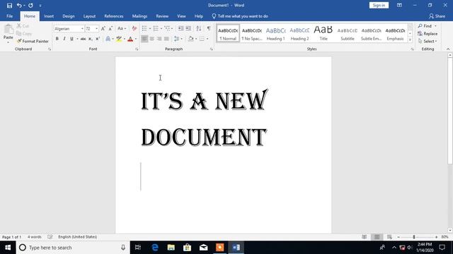 How To Open Word Document In Windows 10 || Microsoft Office 2020
