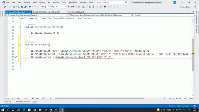 Computer Shop Management System | UserControl Dashboard {part 2} | C# смотреть онлайн