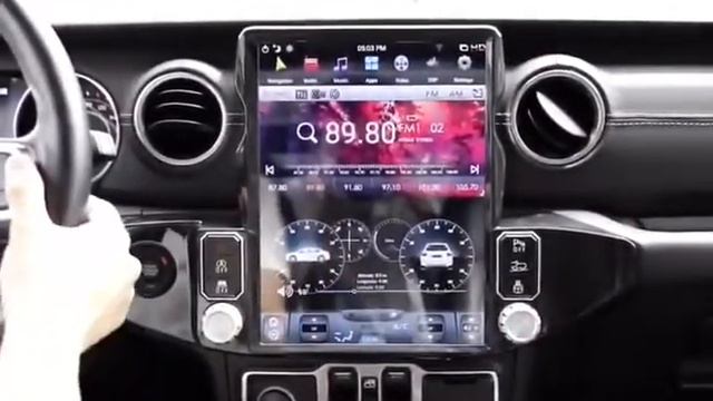 Tesla Android Car Stereo Radio Audio GPS Navigation Head Unit SatNav Replacement Jeep Wrangler 18-2 смотреть онлайн