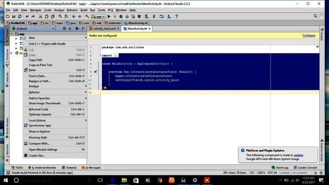 Simplest way for Genrating SHA key in Android Studio смотреть онлайн