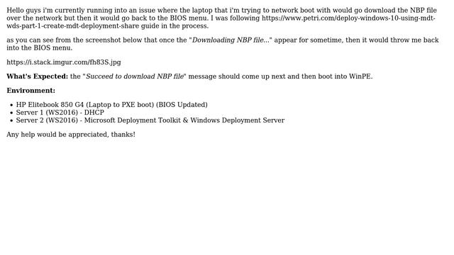 DevOps & SysAdmins: (WDS) UEFI PXE Boot Fails While Downloading NBP File (2 Solutions!!) смотреть онлайн
