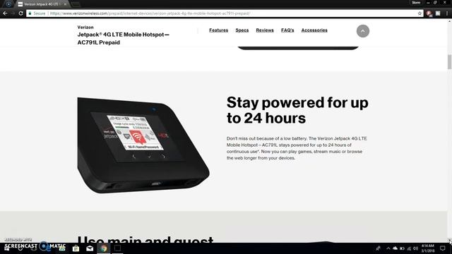 Verizon Wireless Jetpack® 4G LTE Mobile Hotspot—AC791L | Verizon Prepaid смотреть онлайн