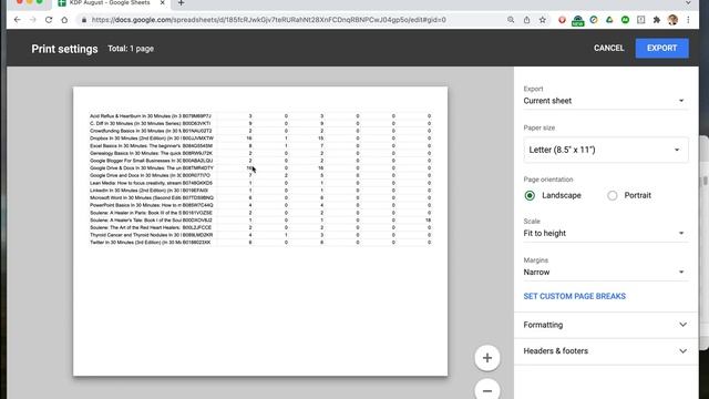 Google Sheets Tutorial: Follow these 3 steps when exporting to PDF (Windows/macOS/Chromebook) (2022 смотреть онлайн