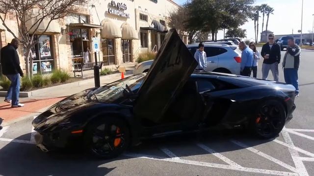 Lamborghini Aventador walkaround | ' Cars and Coffee ' San Antonio, Tx. смотреть онлайн