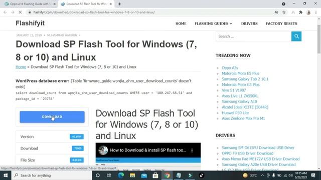 How to flash Oppo A1K | Oppo A1K Flashing Guide with SP Flash Tool смотреть онлайн