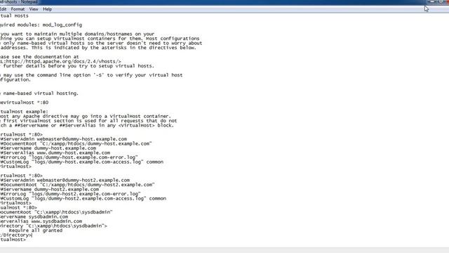 How to Create virtual hosts in XAMPP on Windows смотреть онлайн