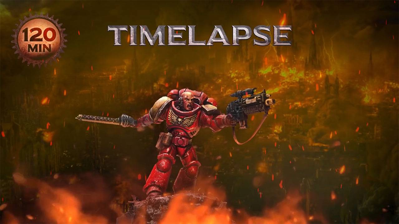 BLOOD RAVENS -DAWN OF WAR - Time-lapse 120 minutes смотреть онлайн
