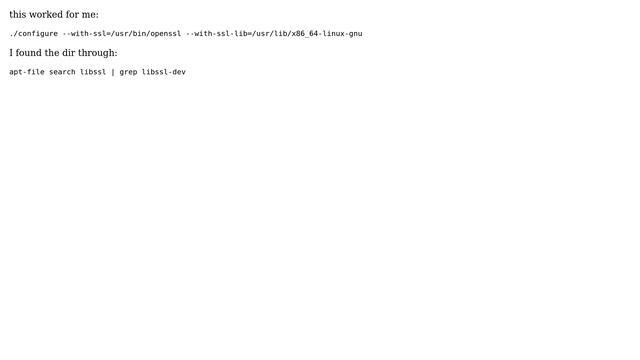 Ubuntu: nagios- nrpe installation error(configure: error: Cannot find ssl libraries) смотреть онлайн