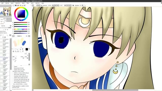 【Speedpaint】Sailor Moon Redraw | Paint Tool SAI 2 смотреть онлайн