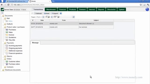 Monely.com online ERP installation смотреть онлайн