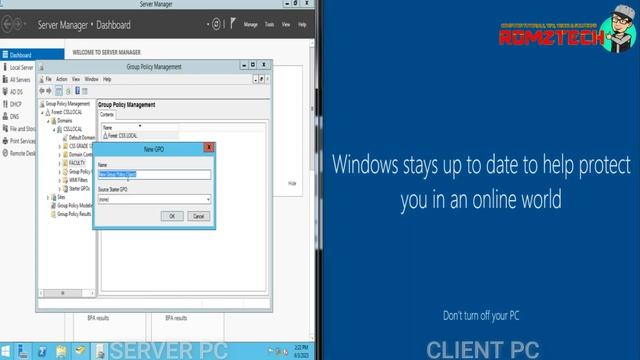 Setup Computer Server in Windows Server 2012 R2 Part 2 (USER ACCT. FOLDER REDIRECTION) [TAGALOG] смотреть онлайн