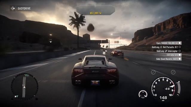 Lamborghini Gallardo top speed test (NFS RIVALS) смотреть онлайн
