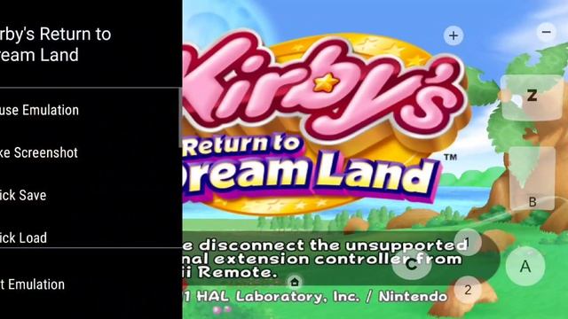 Please Disconnect The Unsupported External Extension Controller From The Wii /kirby's/dolphin Mmjr