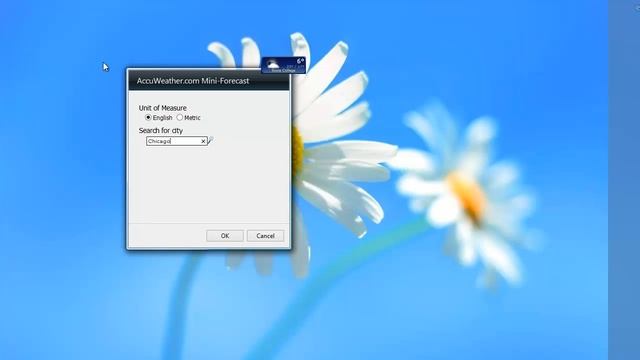 Tiny Weather Detector Gadget for Windows 7 - Accu Weather Mini смотреть онлайн