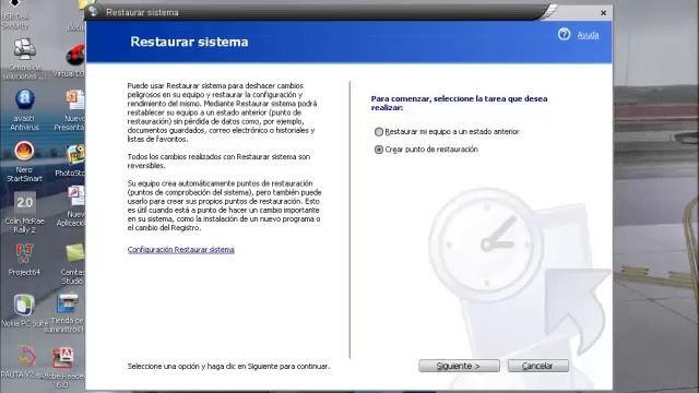 como crear un punto de restauracion en windows XP смотреть онлайн