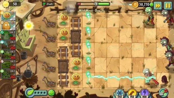 Wild West - Day 15 | Wall-nut First Aid | How to play Plants Vs Zombies 2 Series
