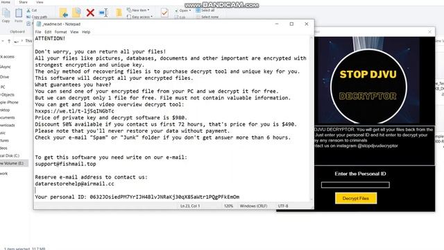 JYCX Ransomware Files Recovery and Virus Removal | *JYCX *JYWD *JYPO *JYOS Files | STOP/DJVU смотреть онлайн