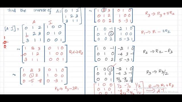#6 #CST294 #CALCULATION OF AN INVERSE MATRIX USING GAUSSIAN ELIMINATION METHOD #S4CS #HONOURS#KTU смотреть онлайн
