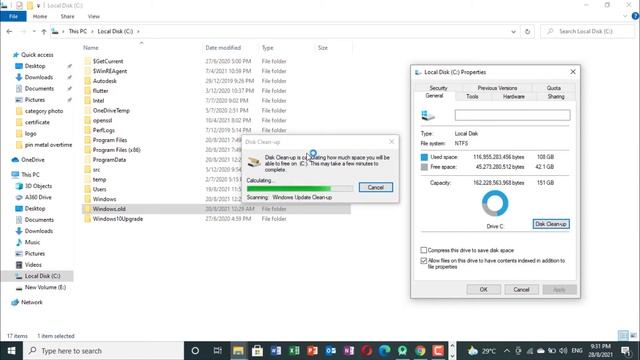 How to delete windows.old folder in windows 10 | 34GB FREE space up in windows 10 смотреть онлайн