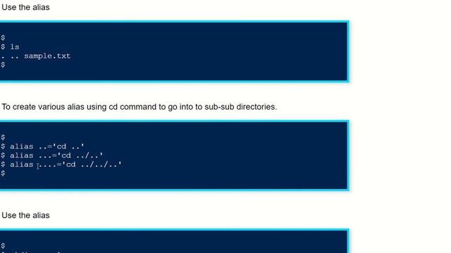 alias | Unix Commands смотреть онлайн