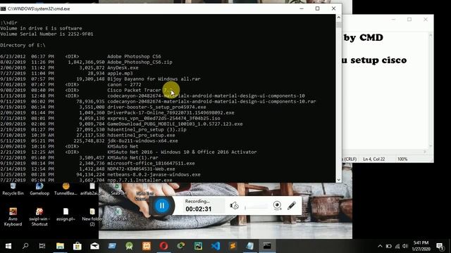Open CISCO Packet Tracer BY cmd смотреть онлайн