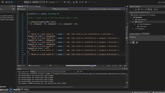 Hurricane- A Windows Forms App Written in C# on Microsoft Visual Studio 2022 смотреть онлайн