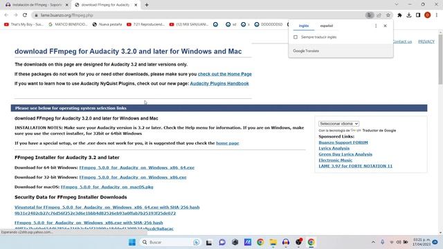 Audacity no abre m4a/como instalar librerias FFmpeg смотреть онлайн