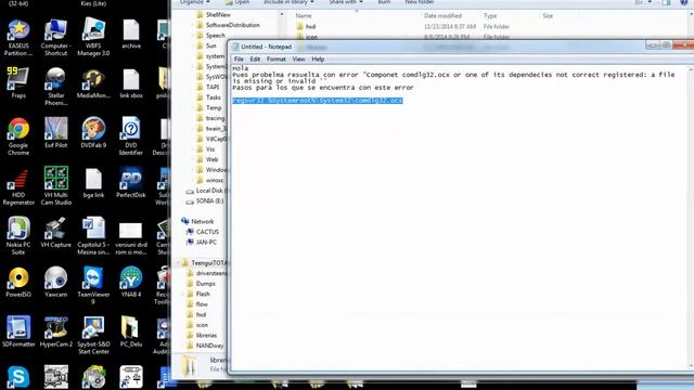 Componet Comdlg32 Ocx Or One Of Its Dependecies Not Correct