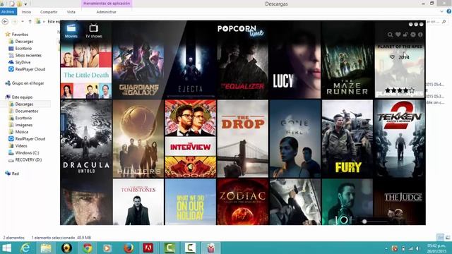 Ver películas gratis en PC, Smart TV, Chromecast con Popcorn Time смотреть онлайн