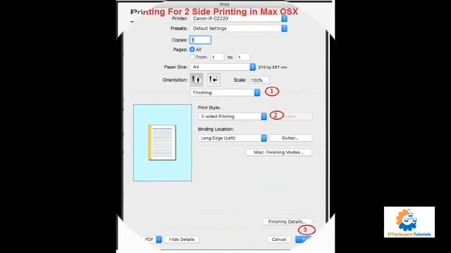 Printer Setting for Mac OS смотреть онлайн
