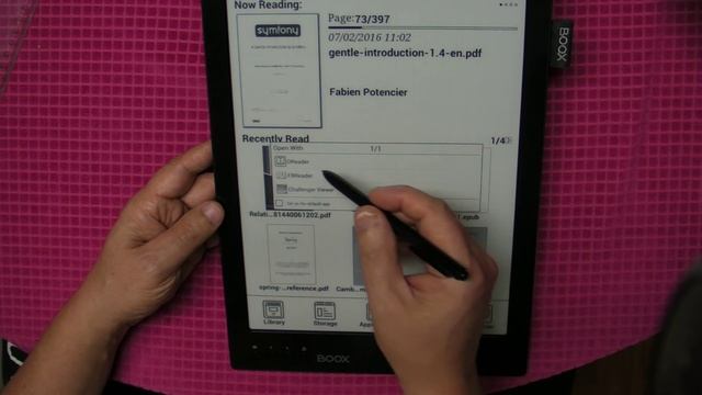 Onyx Boox Max. First Of  Onyx 13.3