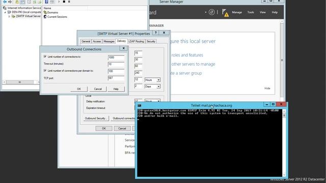 Configuring Windows 2012 SMTP relay смотреть онлайн