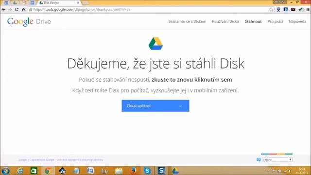 Jak si stáhnout Google disk смотреть онлайн