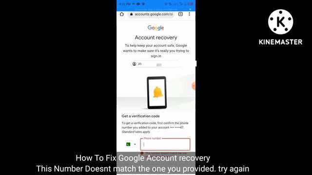 How To Fix Google Account recovery This Number Doesnt match the one you provided. try again смотреть онлайн
