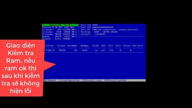 Kiểm tra Ram bằng Memtest hoặc GoldMemory смотреть онлайн