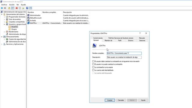 Curso de Windows Server 2016 - Crear usuarios y grupos locales смотреть онлайн