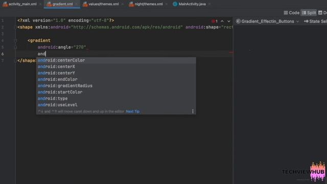 Gradient Button in Android | TechViewHub | Android Studio смотреть онлайн