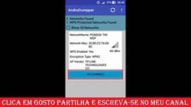 AndroDumpper WPS Connect