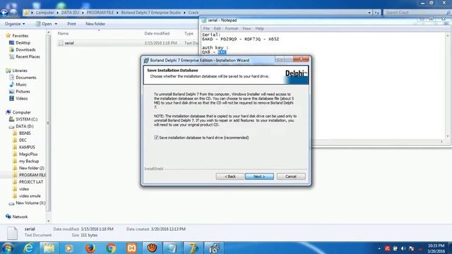 tutorial instal delphi7 смотреть онлайн