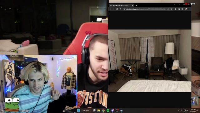 xQc barricades his hotel room so he doesn't run through window смотреть онлайн
