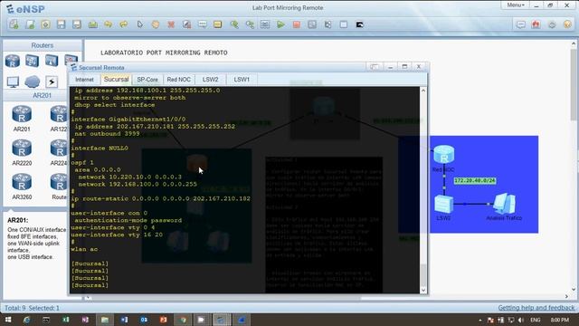 Preview Lab Huawei eNSP Remote Port Mirroring (spanish) смотреть онлайн