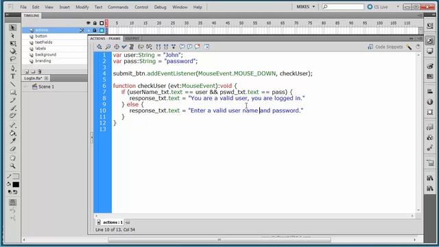 61014 - The IF Statement in ActionScript 3 - Part 2 смотреть онлайн
