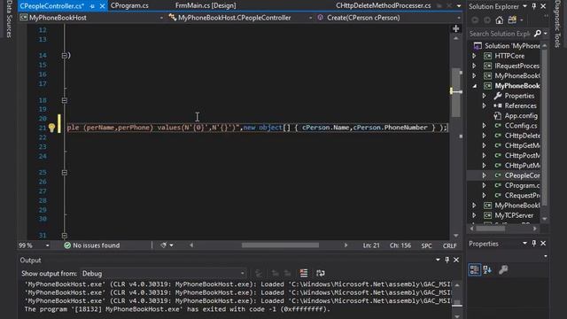 PhoneNoteBook Basic HTTP Protocol Host With Windows Form Client UI 1 77 смотреть онлайн