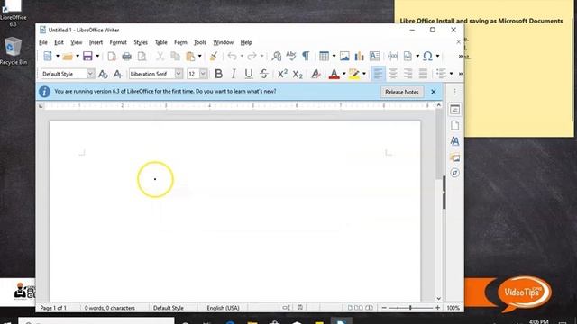 Installing Libre Office and saving as office docs смотреть онлайн