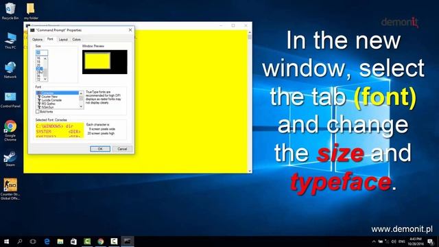 How to change the font and color of the console CMD, Windows 10 смотреть онлайн