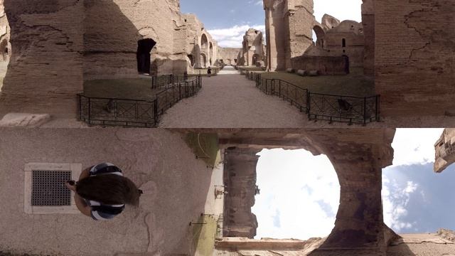 360 video: Baths of Caracalla, Rome, Italy смотреть онлайн
