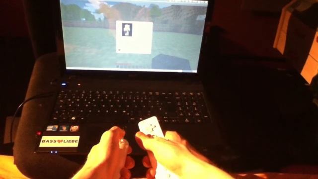 Minecraft with Wiimote on Ubuntu смотреть онлайн